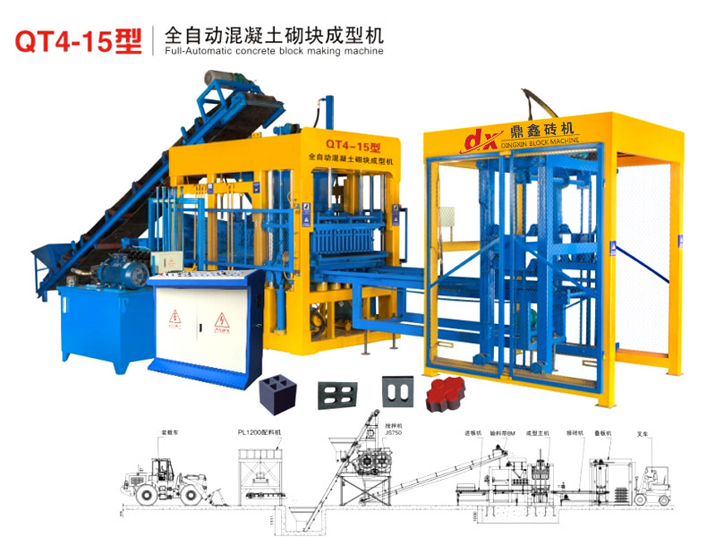 <font color='red'><font color='red'>免燒磚機</font></font>在生產(chǎn)水泥空心